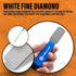 Stripping Metal Stone Diamond Edged for Dogs, Cats & Pets - Plastic Grip (2 Piece Pack of Coarse & Fine)