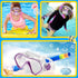 Kids Swim Mask - Snorkel Mask Diving Goggles with Nose Cover, Anti-Fog Lens, 180° View Angle for Youth
