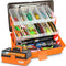 PLUSINNO Large 3 Layers Tackle Box with 415Pcs Fishing Lures Kit, Includes Pliers, Hooks, Weights & Accessories