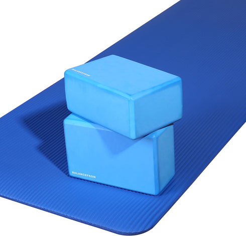 Signature Fitness Extra Thick 1/2-Inch Anti-Tear Yoga Mat with Carrying Strap