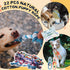 Syhood 60 Pcs Squeaky Dog Toys Bulk for Small Dogs, Plush Chew Toys and Spiky Balls for Teething