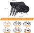 Waterproof Bike Cover for 2 or 3 Bikes, Heavy Duty Outdoor Bicycle Covers with Lock Holes & Storage Bag