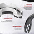 SAFEJAWZ Mouthguard for Braces, Remoldable Upper & Lower Protection with Case for Contact Sports, One Size