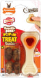 Nylabone Power Chew Knuckle Bone & Pop-In Dog Treat Toy Combo with Chicken Flavor, X-Small/Petite