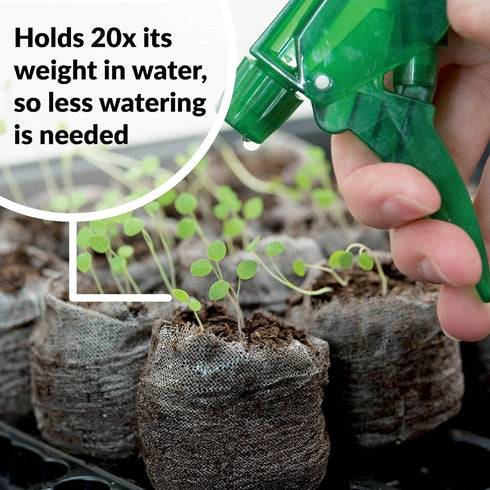 36 mm 200 Count Jiffy Peat Soil Pellets Seed Starter Plugs - for Indoor Planting, Seedlings - - Peat