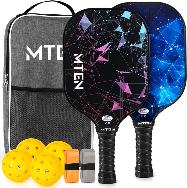 Pickleball Paddles Set of 2 or 4, or Single Paddle USAPA Approved