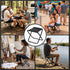 OOPTREVOL 265 LBS, Camping Stool, Portable Stool, Folding Camping Chairs for Adults, Collapsible Chairs, Pocket Seat