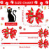 Maitys 80 Pcs Christmas Dog Collar with Bow, Snowman, Snowflake, Christmas Tree, Adjustable Neckties for Pets