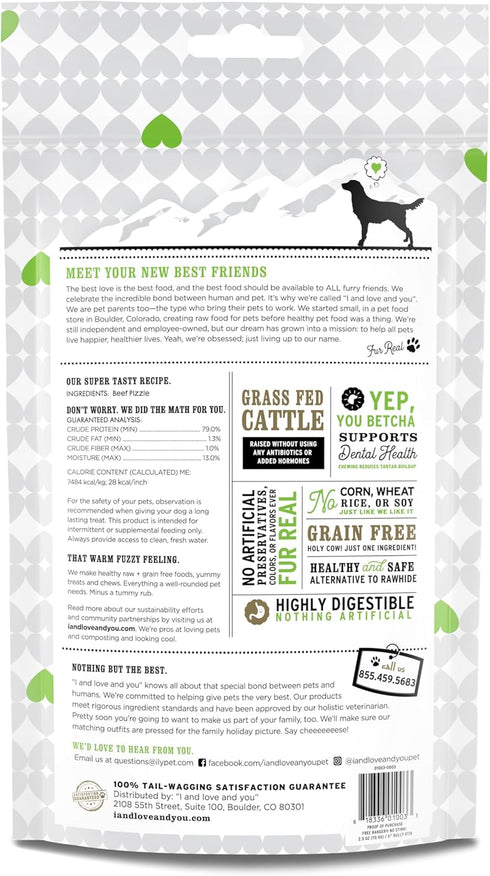 100% 6-Inch, Pack 5 I and love and you Free Ranger No Stink! Natural Grain Free Bully Stix - Low Odor, Beef Pizzle