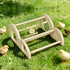Chicken Perch with Swing & Mirror, Waterproof PVC Roosting Stand for Hens Activity Gym for Chick Toys & Bantams