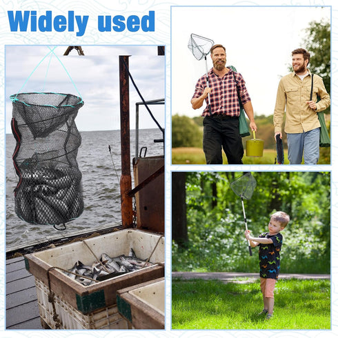 Wovnet 7 60 Inch Pcs Fish Trap Minnow Trap Crab Trap Crawfish Trap Lobster Trap and Portable Folded Fishing Accessories