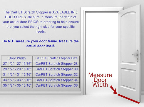Carpet Scratch Stopper to Prevent Cats from Scratching Carpets at Doorways - 5 Year Warranty