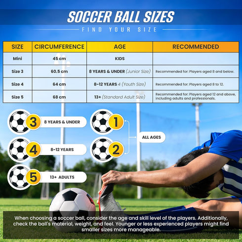 (Pack 1, 6 12) VIZARI Hydra Soccer Ball for Boys | Eye-Catching Outdoor Soccer Ball with Unique Graphics | Durable TPU