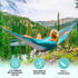SZHLUX Camping Hammock Double & Single Portable with 2 Tree Straps and Carry Bag, Great for Outdoor, Indoor, Beach