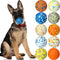 Lenwen 10 Pcs Dog Toy Ball for Aggressive Chewers, Interactive Bouncy Floating Rubber Ball for All Dogs (Bright Color,