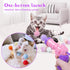 30 Mewlmart Interactive Cat Toys for Indoor Cats Pink Cat Pom Pom Balls Plush Ball Launcher Cat Fetch Toy Enrichment