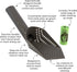 Cold Life Super Scoop Sifter for Terrarium Bedding, Small Pet Cage Cleaner Shovel with 10 ct Poop Bags