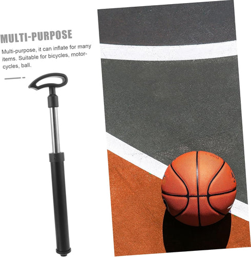 Kisangel 1Set Basketball Air Pump, Mini Hand Pump with Inflator Ball Needle for Bicycle Tires and Sports Balls