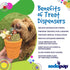 SodaPup Flower Pot - Durable Dog Treat Dispenser & Chew Toy Made in USA from Non-Toxic Rubber for Mental Stimulation