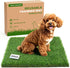 THREE ORANGES Washable Artificial Grass Pads for Dogs, 2-Pack 23x23 inch Reusable Turf Mats,
