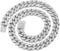 Cuban Link Dog Collar, Gold Silver Metal Chain, Cuban Diamond Pet Collars for Dogs Cats, Jewelry 8/10/14/16/18/20/24/28