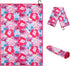 Pink Flowers Golf Towel - Womens Microfiber Waffle Golf Towels for Bags with Clip, Gifts for Women Golfer Wife