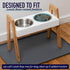 Leashboss Dog Bowl Slow Feeder, Maze Food Bowl Compatible with Raised Pet Feeders, 1.5 Cup, Blue