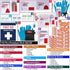 Backpacking, Small First aid Kits,Travel First Aid Kit with Labelled Compartments Molle System Compact Medical Kit