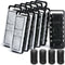 NICREW Slim Aquarium Filter Cartridges (12 pcs) with 4 Intake Sponges