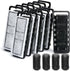 NICREW Slim Aquarium Filter Cartridges (12 pcs) with 4 Intake Sponges