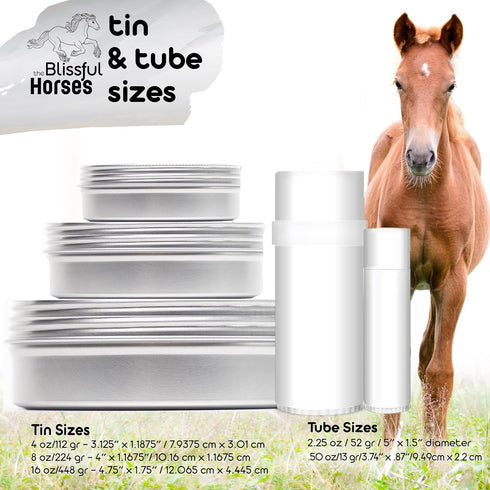 Summer 2 oz. The Blissful Horses Care Sun Butter, Gentle Horse Sunscreen, Easy-to-Apply Equine Sunblock Solution