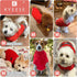 KYEESE Dog Sweater Soft Pullover for Small Dogs, Warm Turtleneck with Gingham Patchwork, Comfy Pet Coat