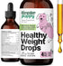 Healthy Weight Drops for Dogs, Weight Management Supplements with Irish Sea Moss & Fenugreek for Small, Medium, Large