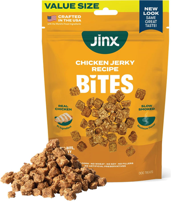 Jinx Chicken Bites Jerky Dog Treats - Soft & Chewy, All Natural