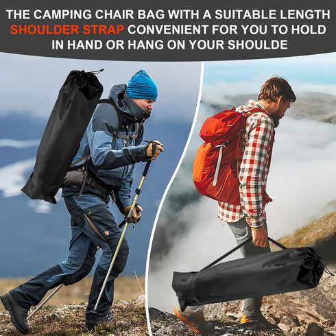 37.2 Inches, 1 Pack Large Camping Chair Bag Replacement for Coleman, Camp Folding Chair Bags, Lawn Chair Bag