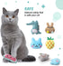Gejoy 20 Pieces Catnip Toys for Indoor Cat Plush Kitten Cat Chew Toys Catnip Kitten Entertaining Interactive