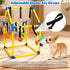 Tynexal 9 Puppy Play Gym with Hanging Toys, Interactive Dog Enrichment Playground, Removable Indoor Training Activity