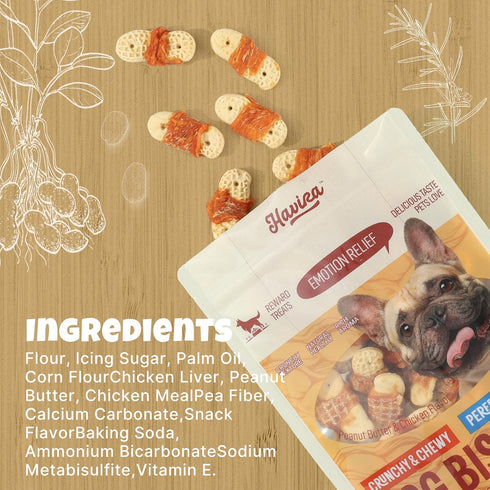 16oz Havira Chicken Wrapped Biscuits Dog Treats, Crunchy Training Treats for Dogs, Rawhide Free Snacks for Small