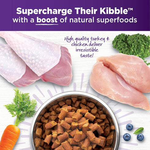 Wellness Tender Toppers (Previously Bowl Boosters), Grain-Free Natural Dog Food Toppers, Real Meat (Turkey & Chicken,