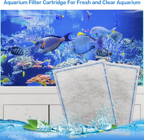 6 Count Assembled Large Filter Cartridges for Tetra Whisper Bio-Bag Filters, Replacement