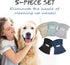 Vettisnaps 5 Pack Dog Diapers Male Reusable Belly Bands Washable for Large Male Dogs, High Absorbency for Puppy