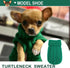 Small Dog Sweater 2 Pieces Dog Sweaters for Small Dogs, Dog Clothes for Small Dogs, Pet Cat Sweater Cold Weather Puppy Clothes Outfits (Small)