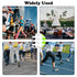 HINGTAI 12Pcs Marathon Running Bib Clips Number Holder Race Bib Fixing Fastener Clip Magnets Number Buckle Field