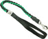 Dogs My Love 1" Wide Braided Rope Short Leash 32" Long Large (Black/Green)