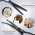 6 1 Dog Grooming Scissors Kit with Safety Round Tips, GEMEK Professional in Grooming Scissors for Dogs, Heavy Duty