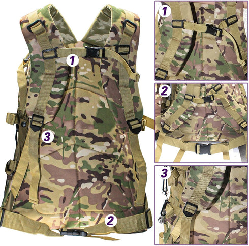 Outdoor Fishing Tackle Backpack, Shoulder Bag with Ample Storage Space for Fishing, Hiking, Camping Gear and Equipment