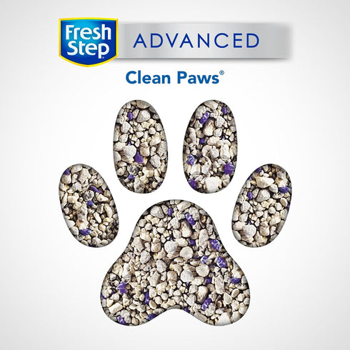 Fresh Step Clumping Cat Litter, 37 lbs total, Advanced Clean Paws Multi-Cat, 2 Pack of 18.5 lb Boxes