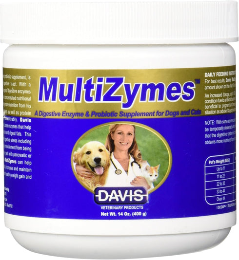 Davis MultiZymes Nutritional Supplement, 14 oz