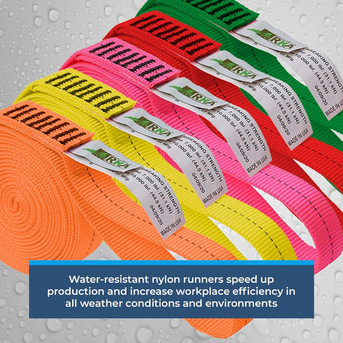RNA Rock-N-Arbor Nylon Loop Runners, Professional Safety Equipment for Arborist, Mountain Climbing, 1-Inch Tubular