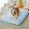 WNPETHOME Orthopedic Large Dog Bed - Egg Foam Crate Pet Bed with Soft Rose Plush Waterproof Cover (S 30x20x3in)
